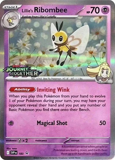 Lillie's Ribombee - SVP183 - SVP Black Star Promos (Prerelease)