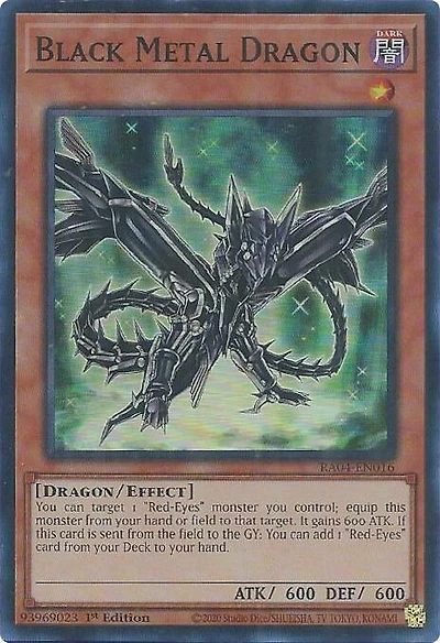 Black Metal Dragon - RA04-EN016 - Super Rare - 1st Edition