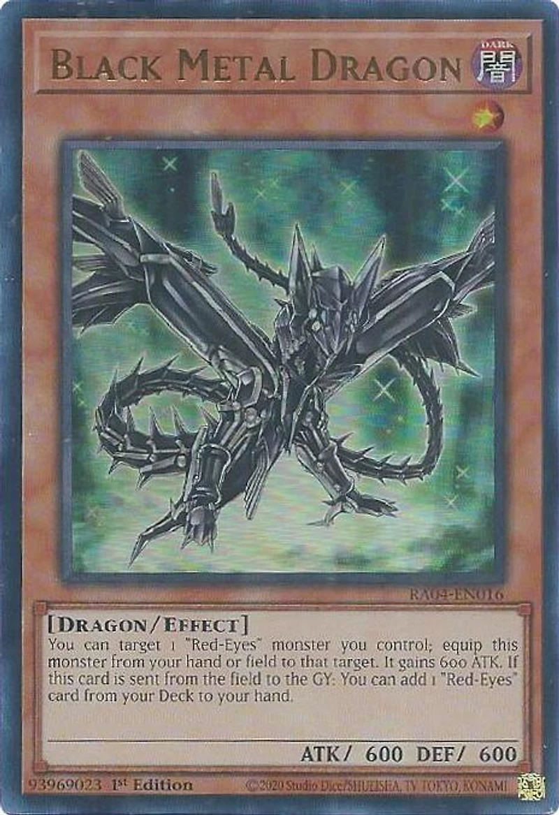 Black Metal Dragon - RA04-EN016 - Ultra Rare - 1st Edition
