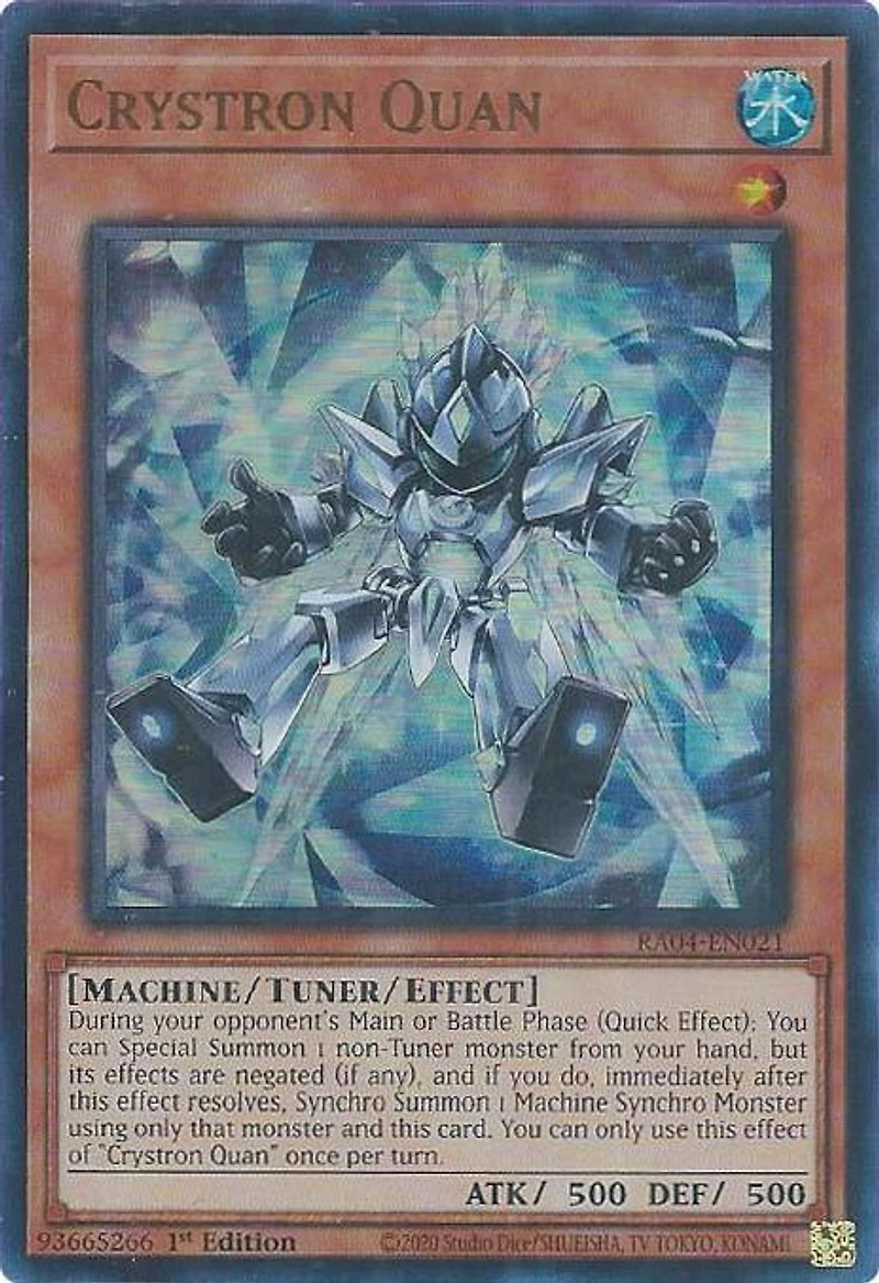 Crystron Quan - RA04-EN021 - Ultra Rare - 1st Edition