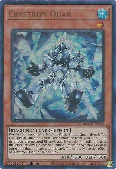 Crystron Quan - RA04-EN021 - Ultra Rare - 1st Edition