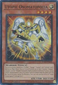 Utopic Onomatopoeia - RA04-EN028 - Super Rare - 1st Edition