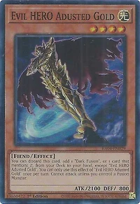 Evil HERO Adusted Gold - RA04-EN029 - Super Rare - 1st Edition