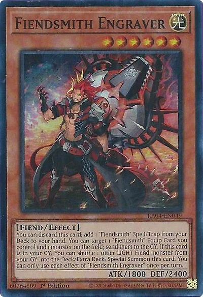 Fiendsmith Engraver - RA04-EN049 - Super Rare - 1st Edition