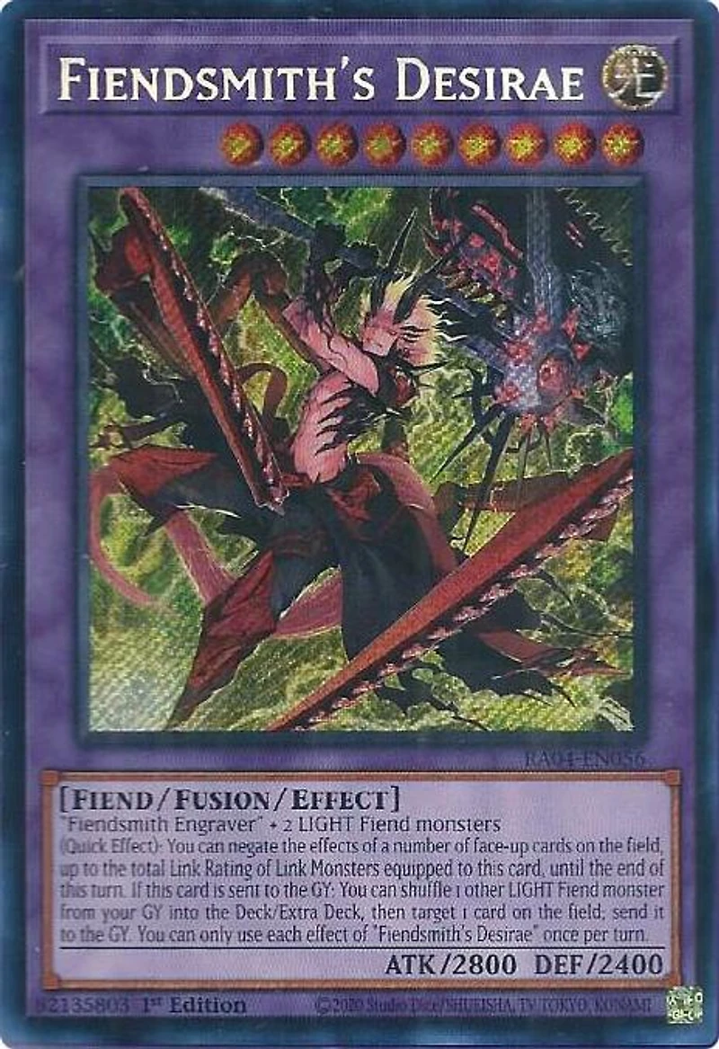 Fiendsmith's Desirae - RA04-EN056 - Secret Rare - 1st Edition
