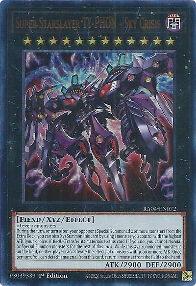 Super Starslayer TY-PHON - Sky Crisis - RA04-EN072 - Ultra Rare - 1st Edition