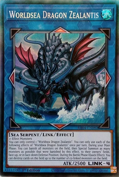 Worldsea Dragon Zealantis - RA04-EN082 - Collector's Rare - 1st Edition