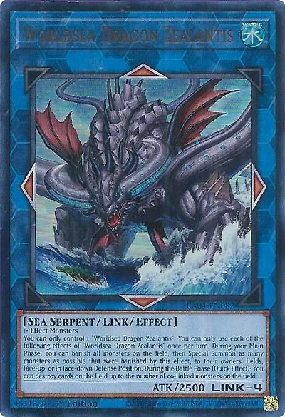 Worldsea Dragon Zealantis - RA04-EN082 - Ultra Rare - 1st Edition