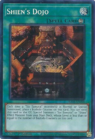 Shien's Dojo - RA04-EN088 - Secret Rare - 1st Edition