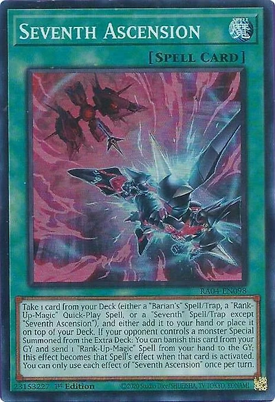 Seventh Ascension - RA04-EN098 - Secret Rare - 1st Edition