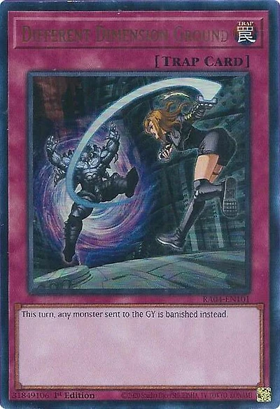 Different Dimension Ground - RA04-EN101 - Ultra Rare - 1st Edition