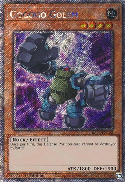Gogogo Golem - RA04-EN152 - Platinum Secret Rare - 1st Edition