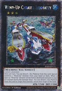 Wind-Up Carrier Zenmaity - RA04-EN175 - Platinum Secret Rare - 1st Edition