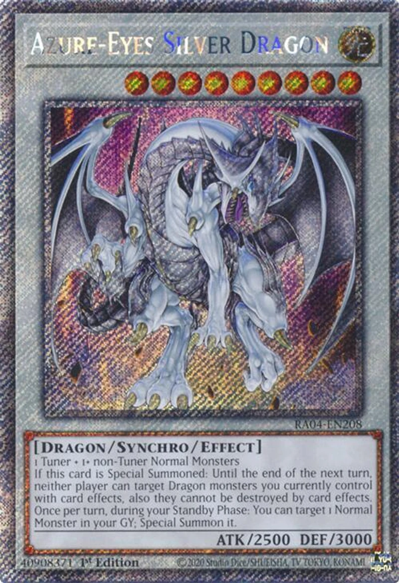 Azure-Eyes Silver Dragon - RA04-EN208 - Platinum Secret Rare - 1st Edition