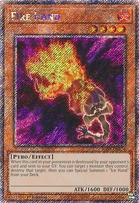 Fire Hand - RA04-EN224 - Platinum Secret Rare - 1st Edition