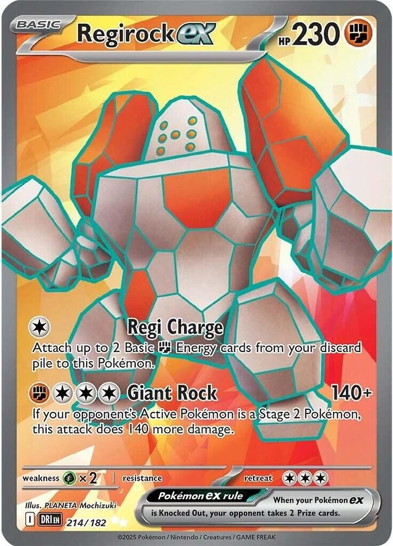 Regirock ex - 214/182 - Ultra Rare