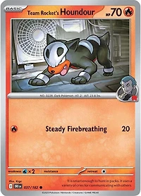 Team Rocket's Houndour - 037/182 - Common - Reverse Holo