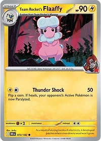 Team Rocket's Flaaffy - 073/182 - Common - Reverse Holo