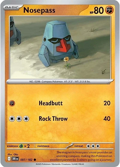 Nosepass - 097/182 - Common - Reverse Holo