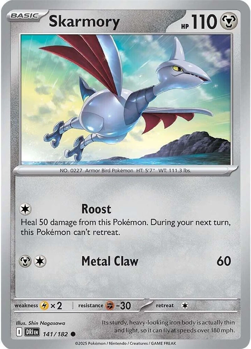 Skarmory - 141/182 - Common - Reverse Holo
