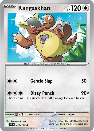 Kangaskhan - 151/182 - Common - Reverse Holo
