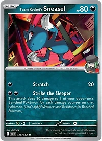 Team Rocket's Sneasel - 128/182 - Holo Rare - Reverse Holo
