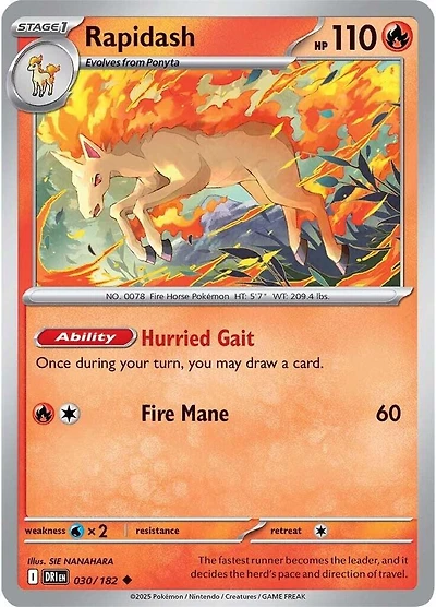 Rapidash - 030/182 - Uncommon - Reverse Holo
