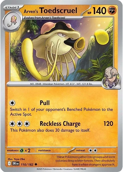 Arven's Toedscruel - 110/182 - Uncommon - Reverse Holo