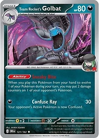 Team Rocket's Golbat - 121/182 - Uncommon - Reverse Holo