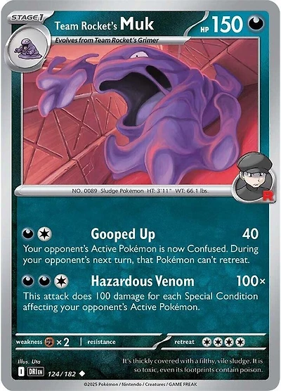 Team Rocket's Muk - 124/182 - Uncommon - Reverse Holo