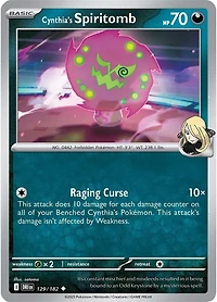 Cynthia's Spiritomb - 129/182 - Uncommon - Reverse Holo