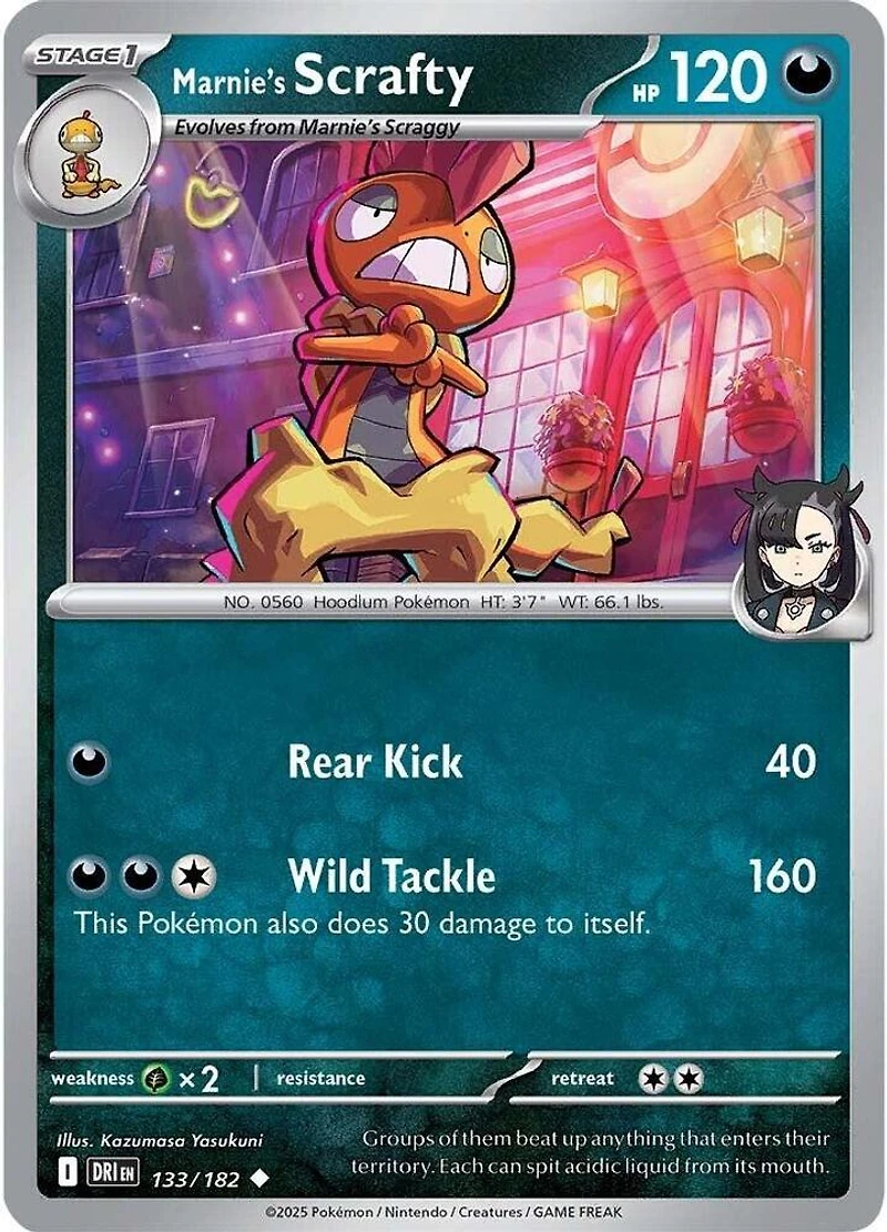 Marnie's Scrafty - 133/182 - Uncommon - Reverse Holo