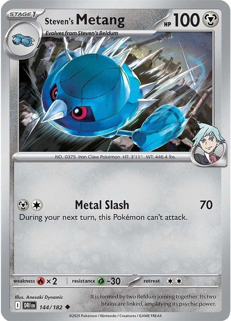 Steven's Metang - 144/182 - Uncommon - Reverse Holo