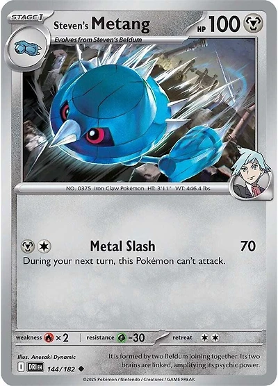 Steven's Metang - 144/182 - Uncommon - Reverse Holo