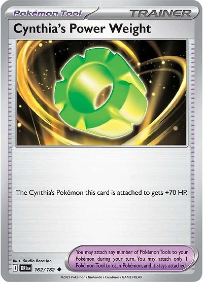 Cynthia's Power Weight - 162/182 - Uncommon - Reverse Holo