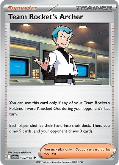 Team Rocket's Archer - 170/182 - Uncommon - Reverse Holo