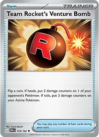 Team Rocket's Venture Bomb - 179/182 - Uncommon - Reverse Holo