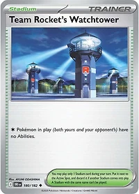 Team Rocket's Watchtower - 180/182 - Uncommon - Reverse Holo