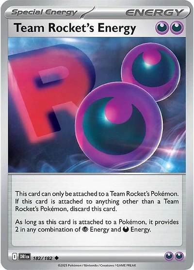 Team Rocket's Energy - 182/182 - Uncommon - Reverse Holo