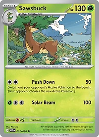 Sawsbuck - 007/086 - Uncommon - Reverse Holo