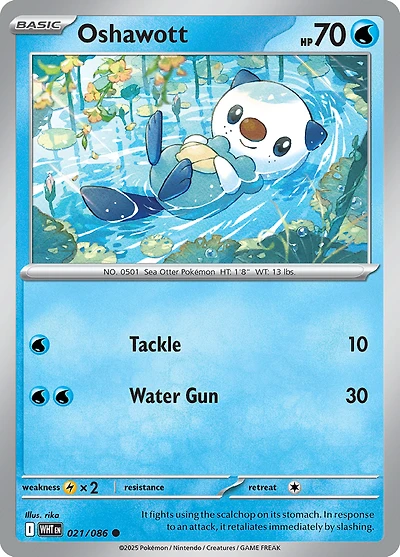 Oshawott - 021/086 - Common - Reverse Holo