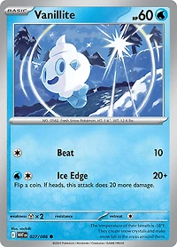 Vanillite - 027/086 - Common - Reverse Holo