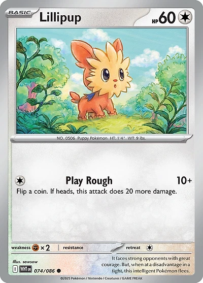 Lillipup - 074/086 - Common - Reverse Holo