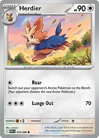 Herdier - 075/086 - Common - Reverse Holo