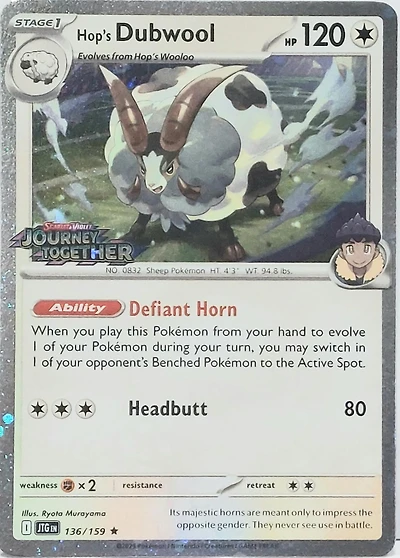 Hop's Dubwool - 136/159 - Best Buy Exclusive Promo - Holo