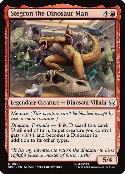 Stegron the Dinosaur Man - Foil