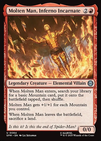 Molten Man, Inferno Incarnate - Foil