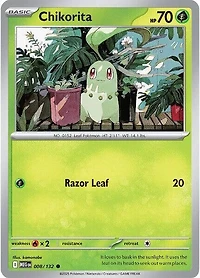 Chikorita - 008/132 - Common - Reverse Holo