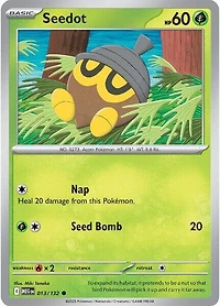 Seedot - 013/132 - Common - Reverse Holo
