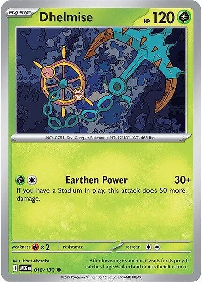 Dhelmise - 018/132 - Common - Reverse Holo